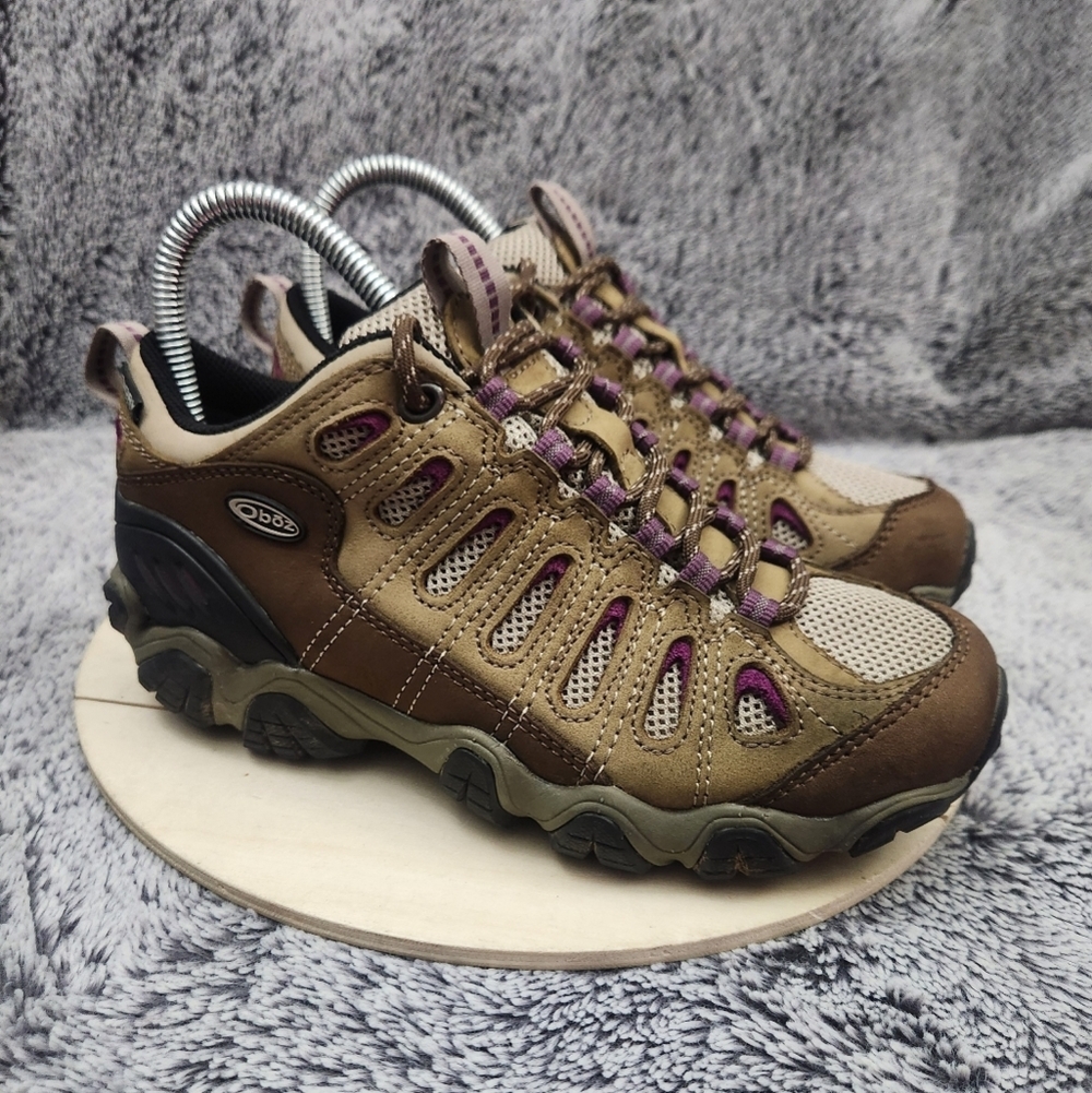 Oboz Sawtooth II Brown Hiking Low Top Boots Women's Size 6.5